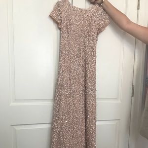 Cream/ champagne colored gown